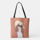 Tote Bag Épagneul cavalier du Roi Charles de vacances (Dos)