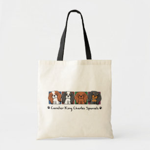 Tote Bag Épagneuls cavaliers du Roi Charles de bande