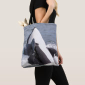 Tote Bag Épaulard faisant une cabriole (De près)