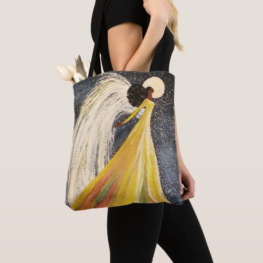 Tote Bag Épaule à double angle tout-sur-impression Fourre-t (De près)