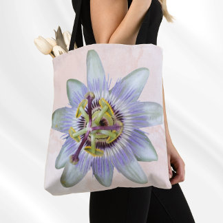 Tote Bag Épaule à fleurs de passion personnalisable Fourre-