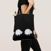 Tote Bag Épaule à mouton blanc FOURRE-TOUT (De près)