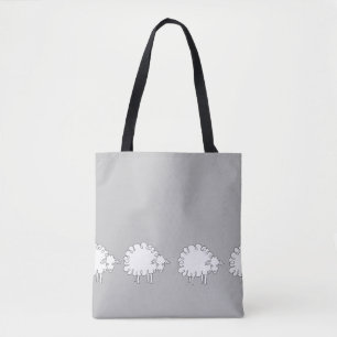 Tote Bag Épaule à mouton blanc FOURRE-TOUT