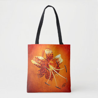 Tote Bag Épaule faite sur commande Fourre-tout de lis tigré