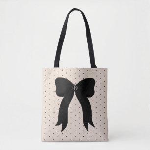 Tote Bag Épaule faite sur commande noire combinée