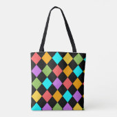 Tote Bag Épaule motif de design coloré (Dos)