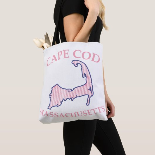 Tote Bag Épaule Silhouette à capuchon rose preppy (De près)