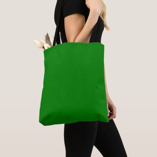 Tote Bag Épaule verte (De près)