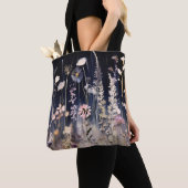 Tote Bag Épaules fleurs sauvages d'aquarelle Fourre-tout (De près)
