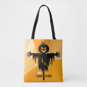 Tote Bag Épée orange noire d'Halloween (Devant)