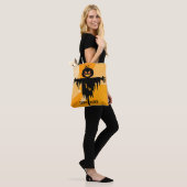 Tote Bag Épée orange noire d'Halloween (Sur le modèle)