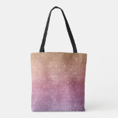 Tote Bag Éperche violette rose rose or (Dos)