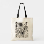 Tote Bag Éperviers et tournesols (Dos)