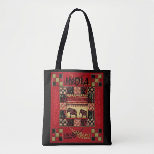 Tote Bag Ephapes ethniques disparates en Inde (Devant)