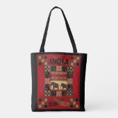Tote Bag Ephapes ethniques disparates en Inde (Dos)