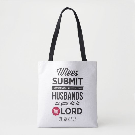 Tote Bag Éphésiens 5:22 (Devant)