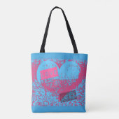 Tote Bag Epic Retro Colors Aimer Coeur Design (Dos)