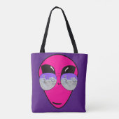 Tote Bag Epic Shades Alien Head Dessin amusant (Dos)
