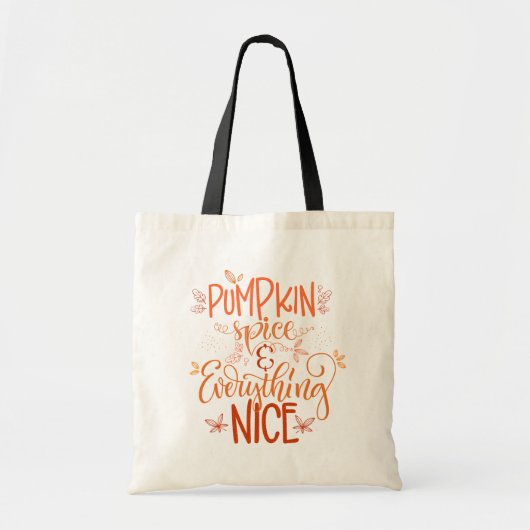 Tote Bag Épice citrouille & Tout Nice (Devant)