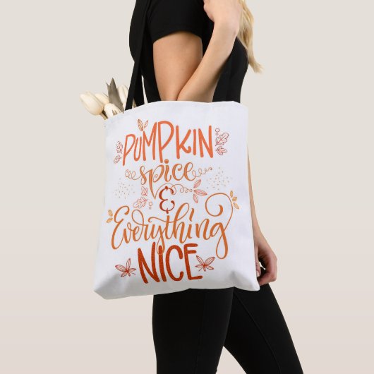 Tote Bag Épice citrouille & Tout Nice (De près)