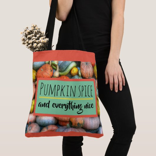 Tote Bag Épice et tout de citrouille bonnes (De près)