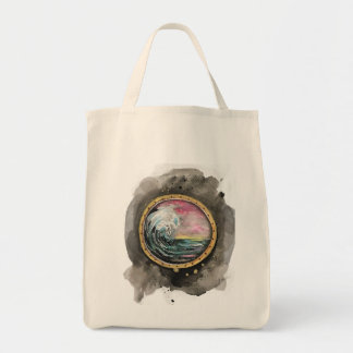 Tote Bag Épicerie à vagues océaniques fourre-tout