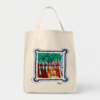 Tote Bag Épicerie bleue Fourre-tout $15,95 de cadre