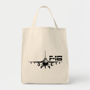 Tote Bag Épicerie de combat Fourre-tout du faucon F-16