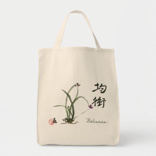 Tote Bag Épicerie de "équilibre" (Devant)