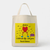 Tote Bag Épicerie du cœur dansant (Dos)