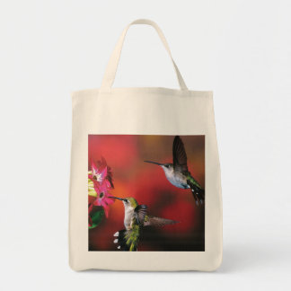 Tote Bag Épicerie Fourre-tout "2 colibris "