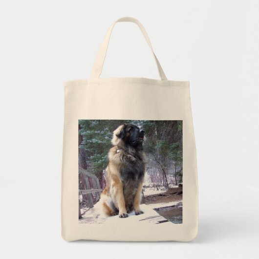 Tote Bag Épicerie Fourre-tout de Leonberger (Devant)
