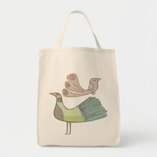 Tote Bag épicerie fourre-tout de quirkybirds (Devant)