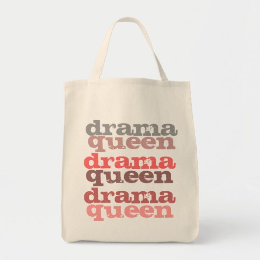 Tote Bag épicerie fourre-tout de reine de drame (Devant)
