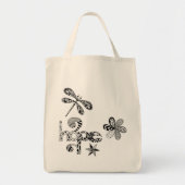 Tote Bag Épicerie fourre-tout de toile avec des conceptions (Devant)