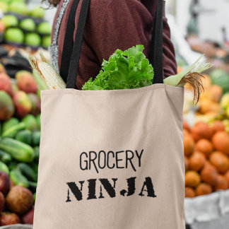 Tote Bag Épicerie Ninja Funny Épicerie Cadeau