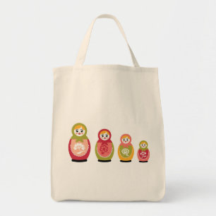 Tote Bag épicerie russe fourre-tout de poupées