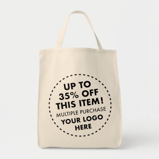 Tote Bag Épicerie sur mesure 35% de réduction sur le nombre (Devant)
