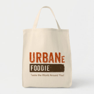 Tote Bag Épicerie urbaine Fourre-tout de logo de brun de
