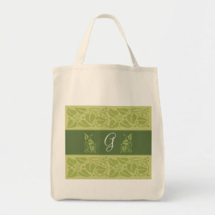 Tote Bag Épicerie verte Fourre-tout de monogramme d'Eco