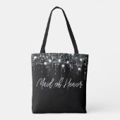 Tote Bag Épouse à pendage noir et blanc (Dos)