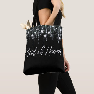Tote Bag Épouse à pendage noir et blanc