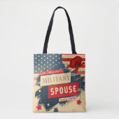 Tote Bag Épouse militaire (Devant)