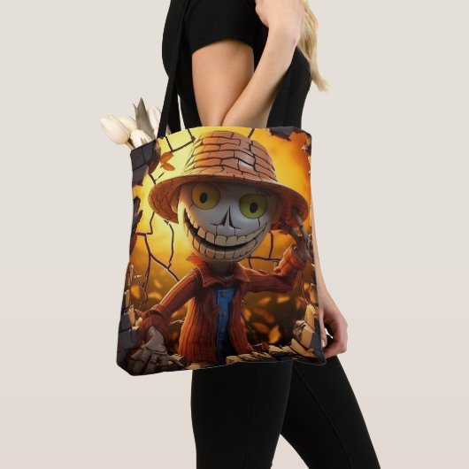Tote Bag Épouvantail effrayant (De près)