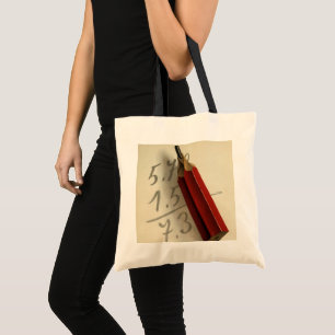 Tote Bag Équation mathématique avec crayon rouge, entrepris