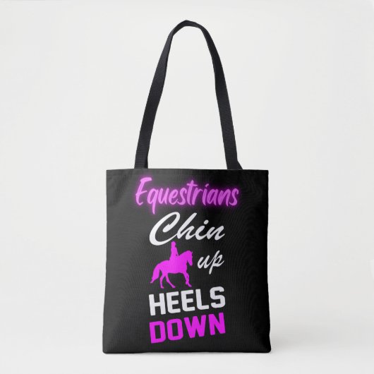 Tote Bag Equestrian Riding Quotes (Devant)