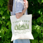 Tote Bag Équipage de Cabine Camp Green Enterrement de Vie d