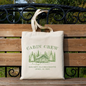 Tote Bag Équipage de Cabine Camp Green Enterrement de Vie d