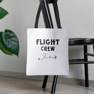 Tote Bag Équipage de vol en avion voyage moderne vacances