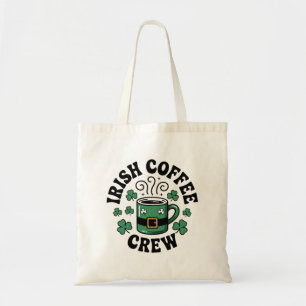 Tote Bag Équipage du café irlandais Leprechaun Design amate